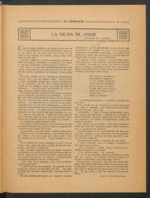 La dicha de amar : (Escenas del campo)