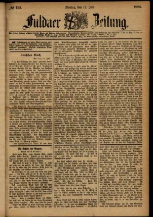 Ausgabe vom Montag, den 12. Juli 1886.