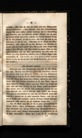 12) Ewigkeit Gottes.