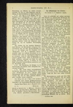 zur Psychologie des Kindes
