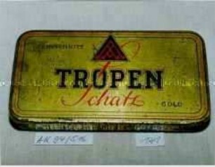 Blechdose für Tabak "FEINSCHNITT TROPEN Schatz"