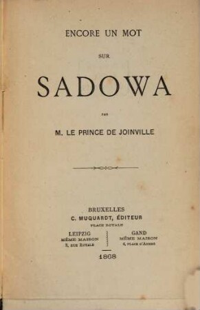 Encore un mot sur Sadows