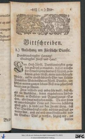 Bittschreiben.