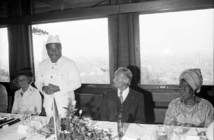 Freiburg: Dattler; Besuch des liberianischen Staatspräsidenten Exz. Dr. William Tolbert in Freiburg; Festtafel