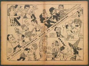 De nuestro tradicional baile en ambassadeurs [Dibujo] : Apuntes por Villanueva