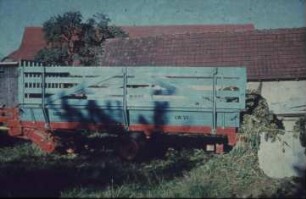 Fotografie: Erntetechnik, Ladewagen, Befüllung, Tiefsilo