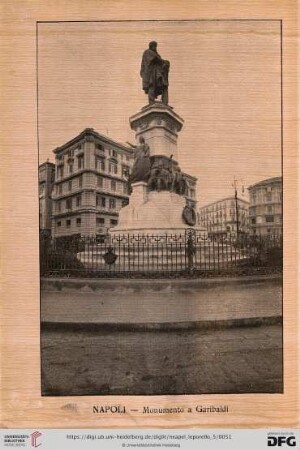 Napoli – Monumento a Garibaldi – Monument à Garibaldi – Denkmal an Garibaldi – Monument to Garibaldi