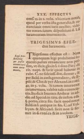 Trigesimus Effectus Iuramenti.