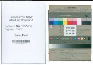 Entnazifizierung Paul Beier , geb. 13.03.1899 (Lehrer)