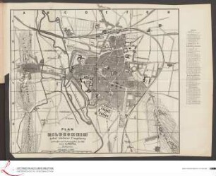 Plan von Hildesheim nebst nächster Umgebung