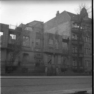 Negativ: Ruine, Saarstraße 6, 1952