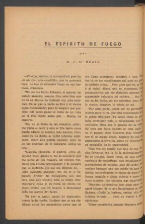 El espíritu de fuego