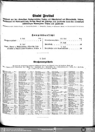 Stadt Freital bestehend aus den ehemaligen Landgemeinden Deuben mit Schweinsdorf und Niederhäßlich, Döhlen, Potschappel mit Niederpesterwitz, Birkigt, Burgk mit Zschiedge, und Zauckerode sowie den vormaligen selbständigen Gutsbezirken Döhlen und Zauckerode