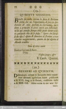 (30.) Gesneri Ad Quirinum