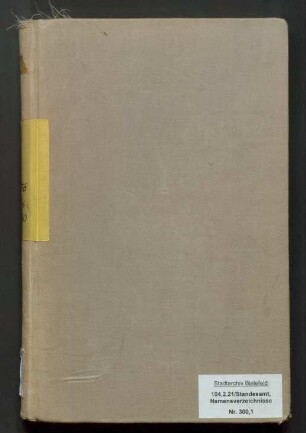 Namensverzeichnis zum Sterberegister Bielefeld, 1876 - 1880