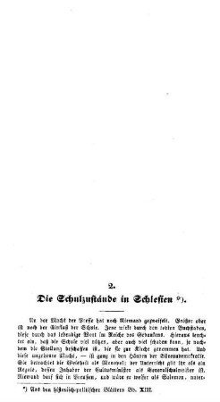 Die Schulzustände im Schlesien
