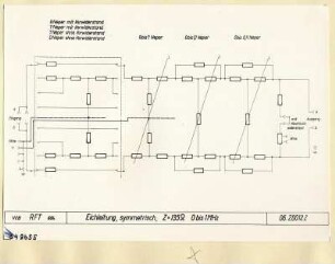 Dunkelschaltbild symmetrisch 0.70620012.2, deutsch, Foto 1954