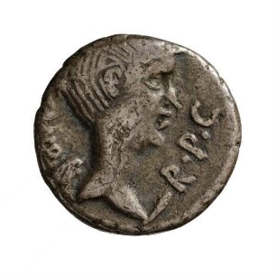 Münze, Quinar, 43 - 42 v. Chr.