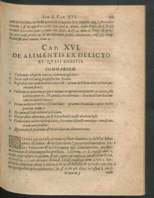 Cap. XVI. De Alimentis Ex Delicto Et Quasi Debitis.