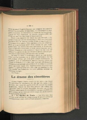 Le drame des cimetières.