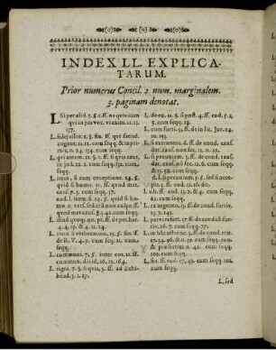 Index LL. Explicatarum.
