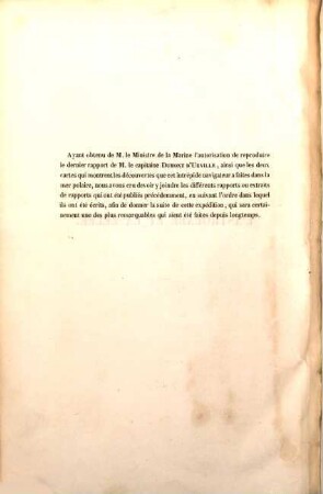 Expedition au Pole Austral et dans l'Oceanie des Corvettes ... l'Astrolabe et la Zélée sous le commendement de M. Dumont d'Urville