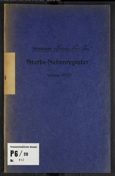 Sterberegister Standesamt Bremen