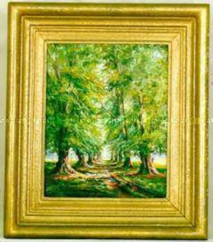 Gemälde "Waldweg" (gerahmt)