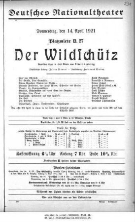 Der Wildschütz