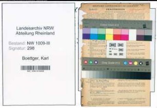 Entnazifizierung Karl Boettger , geb. 22.05.1905 (Zollbeamter)