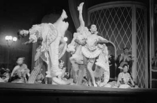 Szenenbilder aus der Operette "Die lustige Witwe" von Franz Lehár am Metropol-Theater Berlin