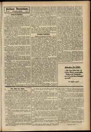 Zweite Ausgabe vom Montag, den 04. November 1912.
