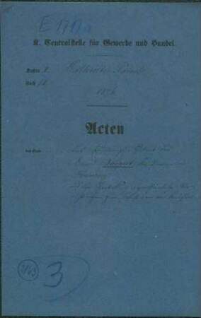 Patent des Emil Neupert, Kaufmann in Hamburg, auf die Herstellung eigentümlicher Vorrichtungen zum Befestigen von Knöpfen