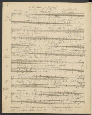 Die Worte des Glaubens; Coro maschile; c-Moll