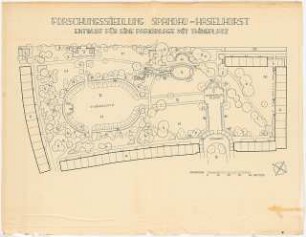 Gartenanlage Forschungssiedlung Haselhorst, Berlin-Spandau: Grundriss 1:200