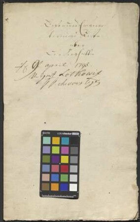 Besondere Einquartierungsliste über das kaiserlich-königliche Regiment Cheveuax Legers Lobkowitz auf der Sieghütte vom 9. April 1795
