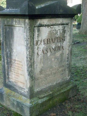 Grabmal für Giovanni Battista Casanova, Dresden
