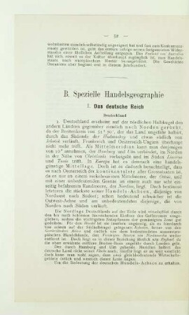B. Spezielle Handelsgeographie