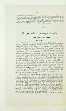 B. Spezielle Handelsgeographie