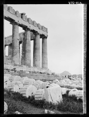 Athen, Südostecke des Parthenon