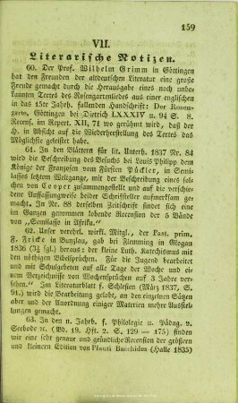 Literarische Notizen