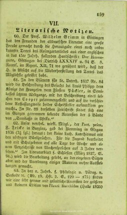 Literarische Notizen