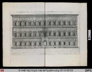 Die Fassade des Palazzo Farnese.