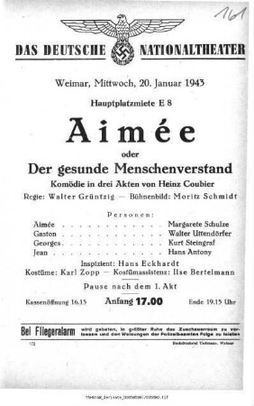Aimée oder Der gesunde Menschenverstand