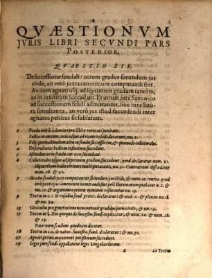 Quaestionum Juris Tam Romani Quam Saxonici Liber ..., 2,2