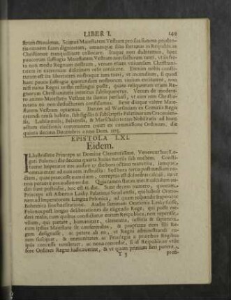 Epistola LXI. - LXX.