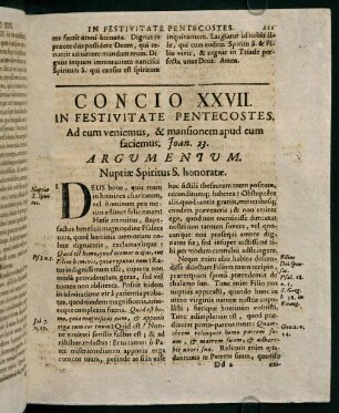 211-220, Concio XXVII. in festivitate pentecostes