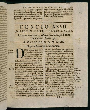 211-220, Concio XXVII. in festivitate pentecostes