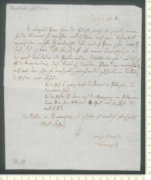 Brief von August Ferdinand Bernhardi an Adelbert von Chamisso