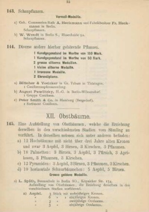 XII. Obstbäume